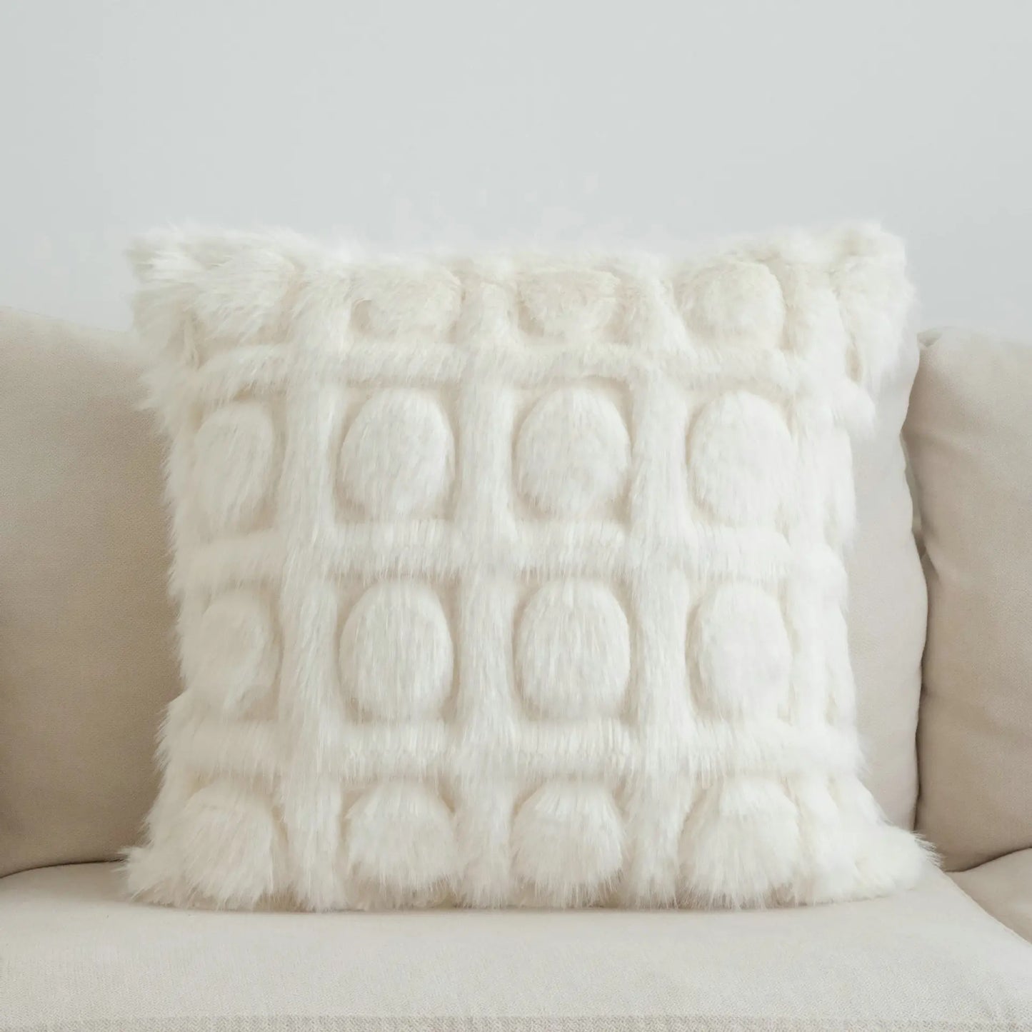DecorBites™ Boho Leaf & Geometry Tufted Cushion Cover with Tassels: Modern, Soft Woven Decor