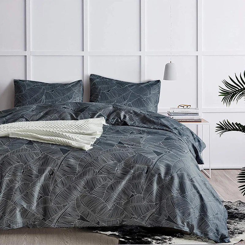 DecorBites™ Boho Chic Stripe Bedding Set with Pillowcase - Ultra-Soft Microfiber Quilt Cover