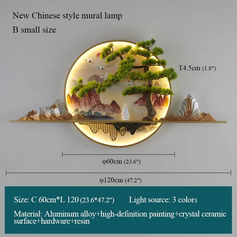 DecorBites™ 3D Landscape LED Picture Lamp for Home Decor - Modern Chinese Style