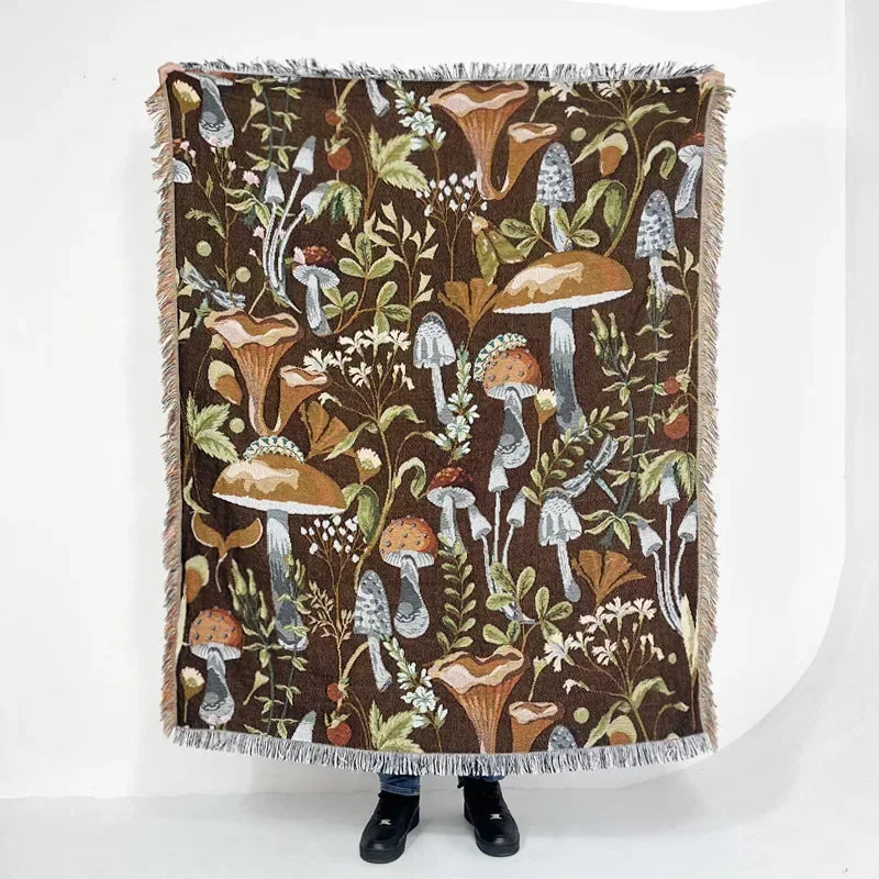 DecorBites™ Bohemian Classic Design Thread Blanket and Throw
