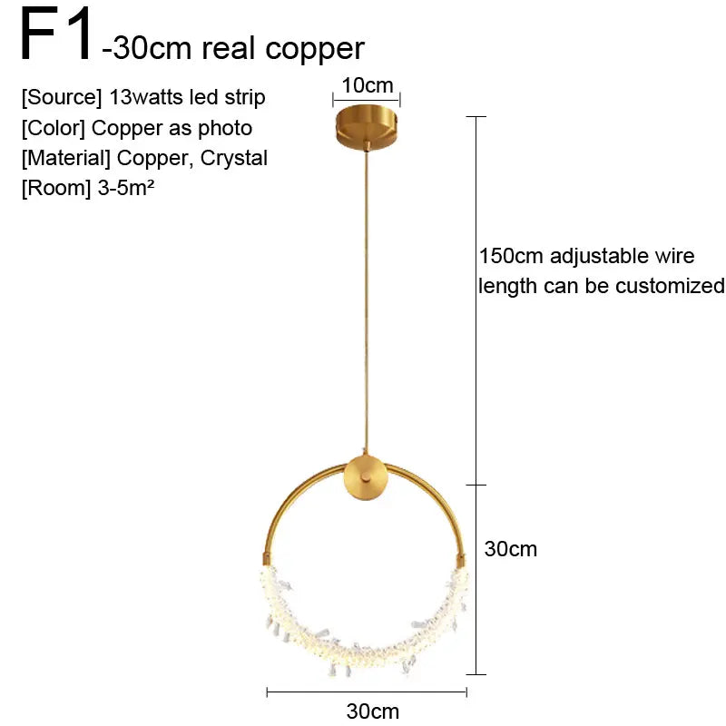 DecorBites™ Gold Nordic Pendant Lights Indoor Kitchen Dining Room Home Decor