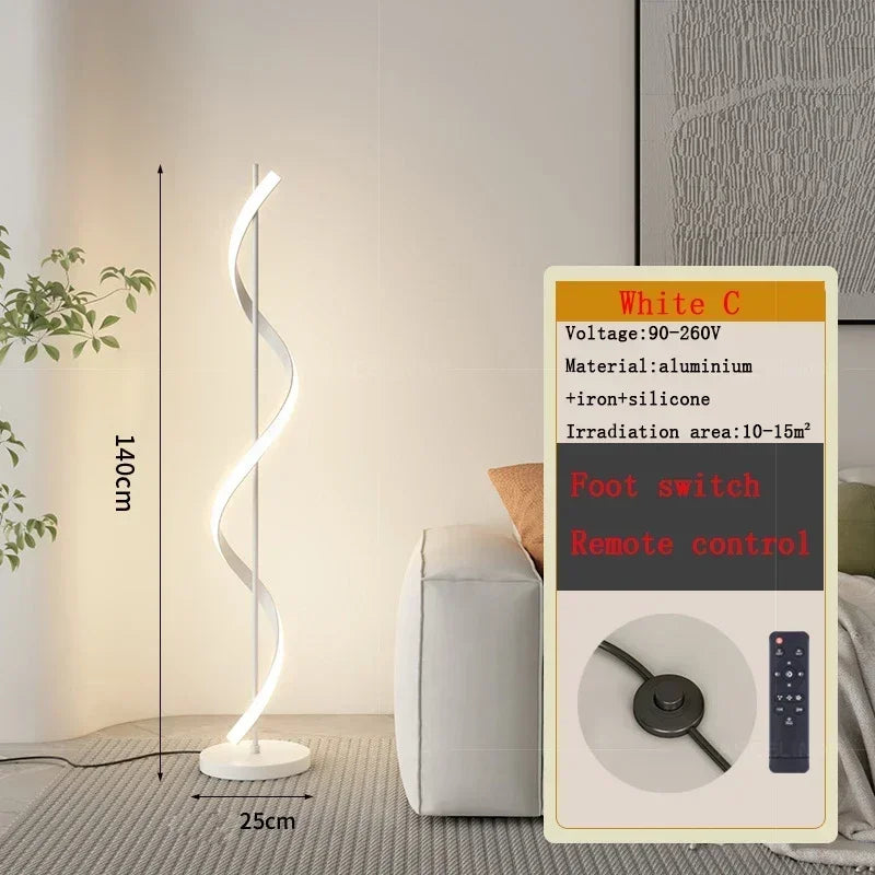 DecorBites™ LED Revolve Floor Lamp for Bedroom Living Study Indoor Decor