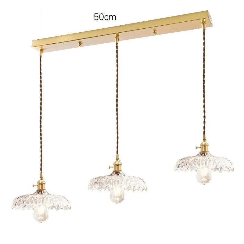 DecorBites™ Glass Lamp LED Pendant Light Fixture with Copper Socket for Nordic Modern Home Decor
