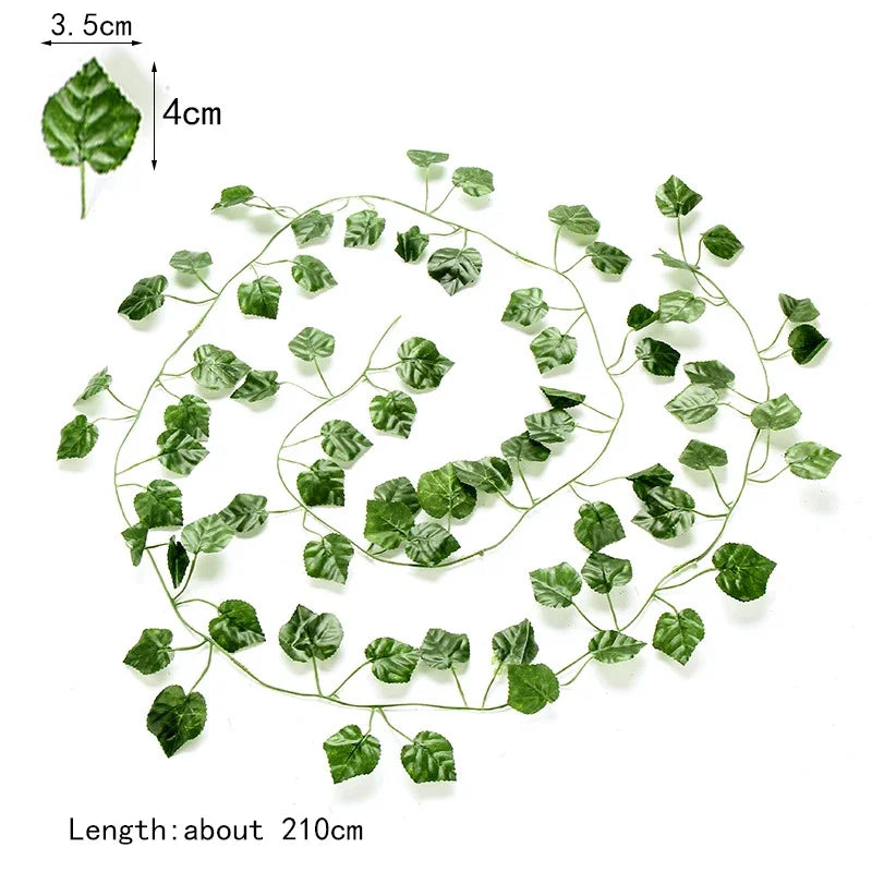 DecorBites™ 12pcs 2.2M Ivy Green Garland String Wall Decoration Artificial Plants