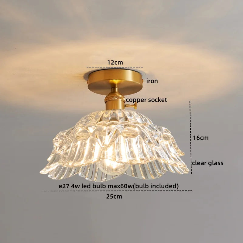 DecorBites™ LED Glass Ceiling Lamp for Interior Decor