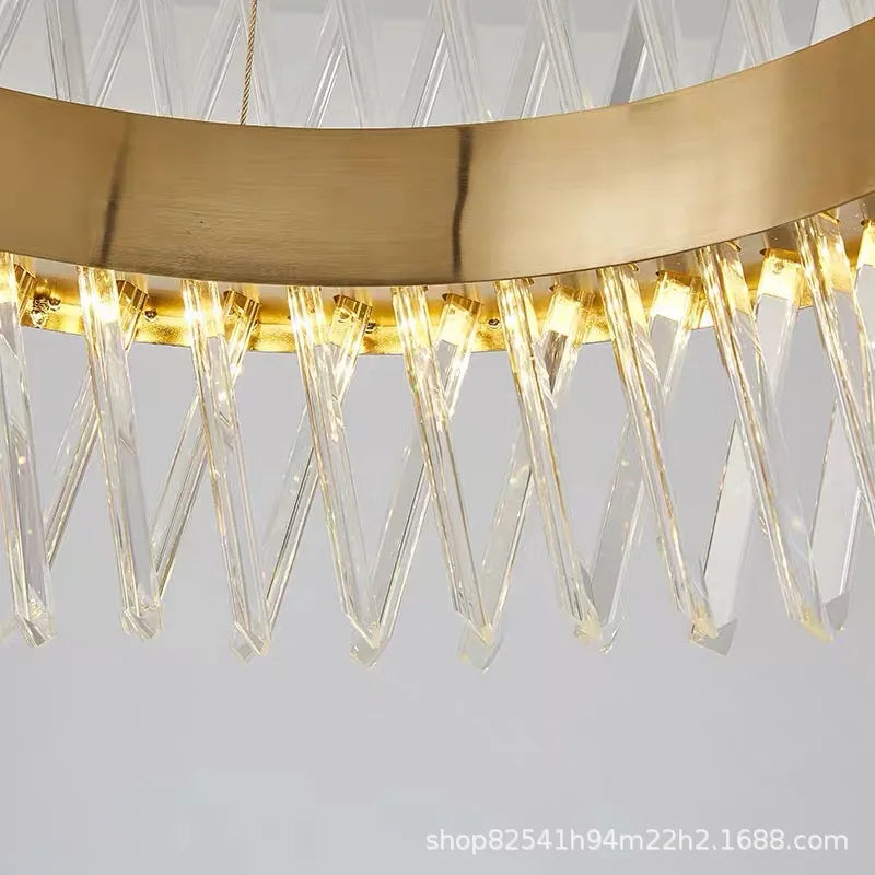 DecorBites™ Gold Metal S Shape LED Pendant Lamp for Luxury Living, Bedroom, and Hotel