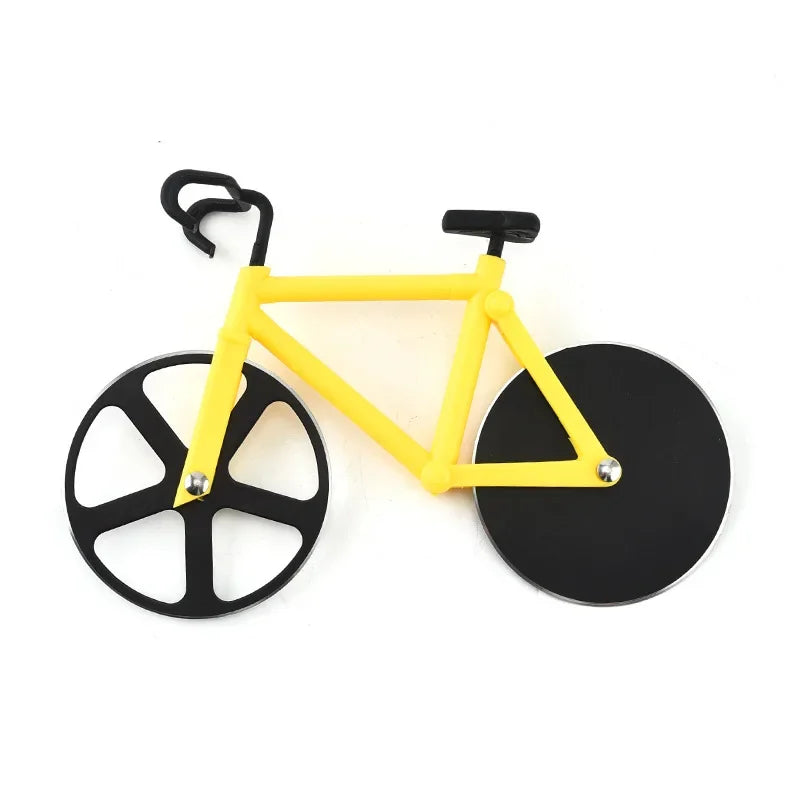 DecorBites™ Double Wheel Bicycle Pizza Cutter - Stainless Steel Kitchen Tool