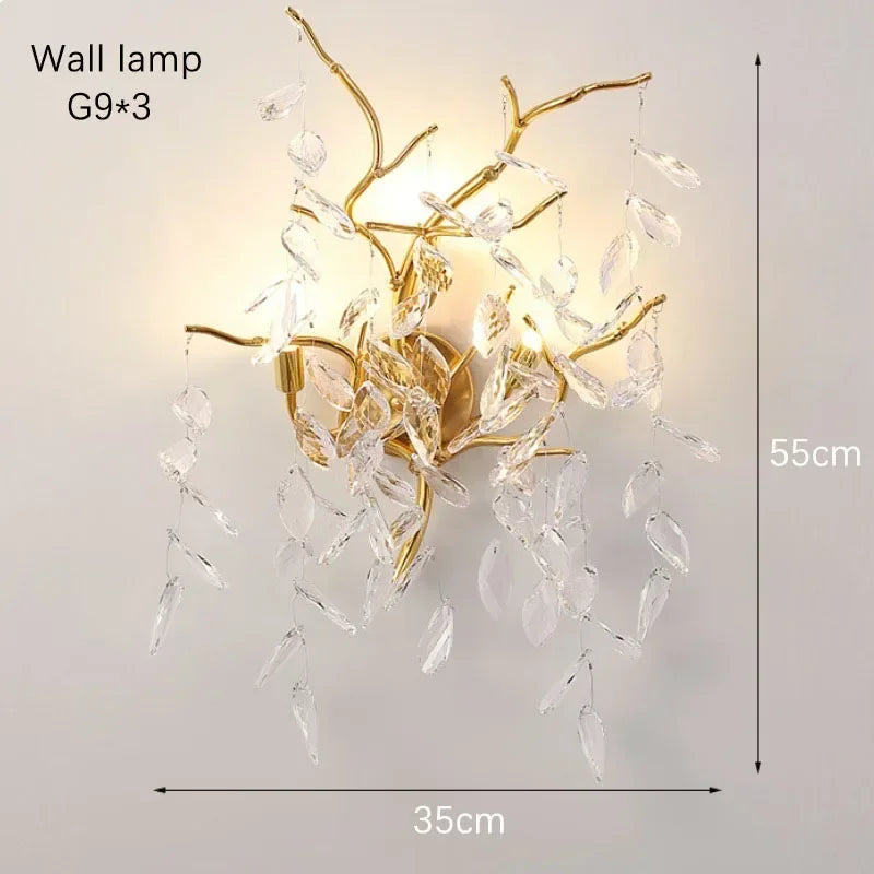 DecorBites™ Crystal Pendant Chandelier for Luxury Dining Living Room LED Lighting