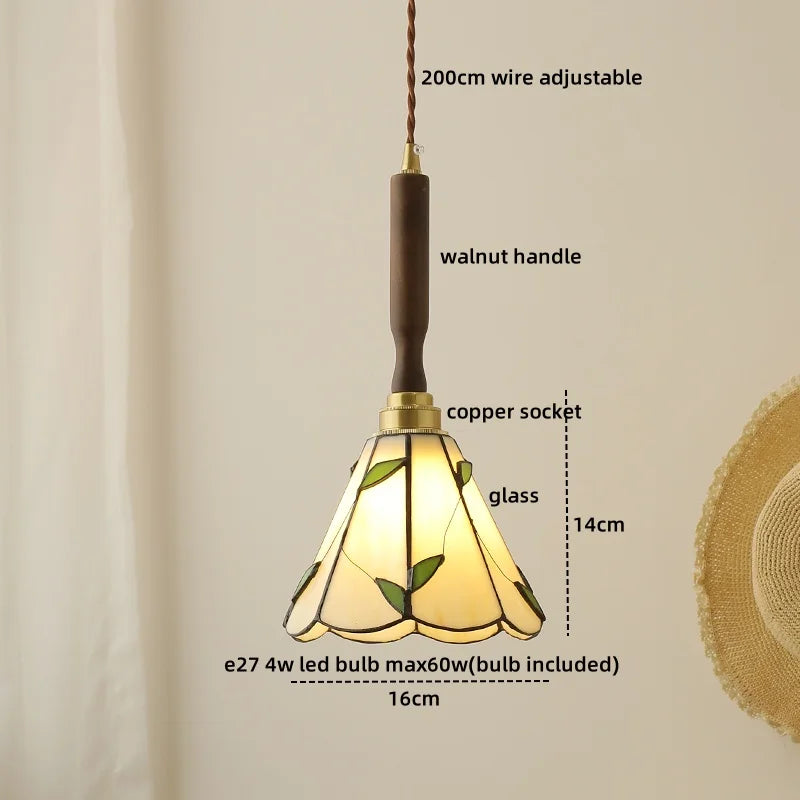 DecorBites™ Blue Glass LED Pendant Lamp for Dining Living Room Bedroom
