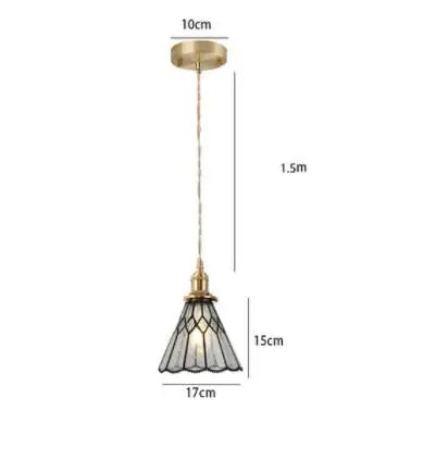 DecorBites™ Blue Glass Pendant Light for Bedroom Dinning Living Room
