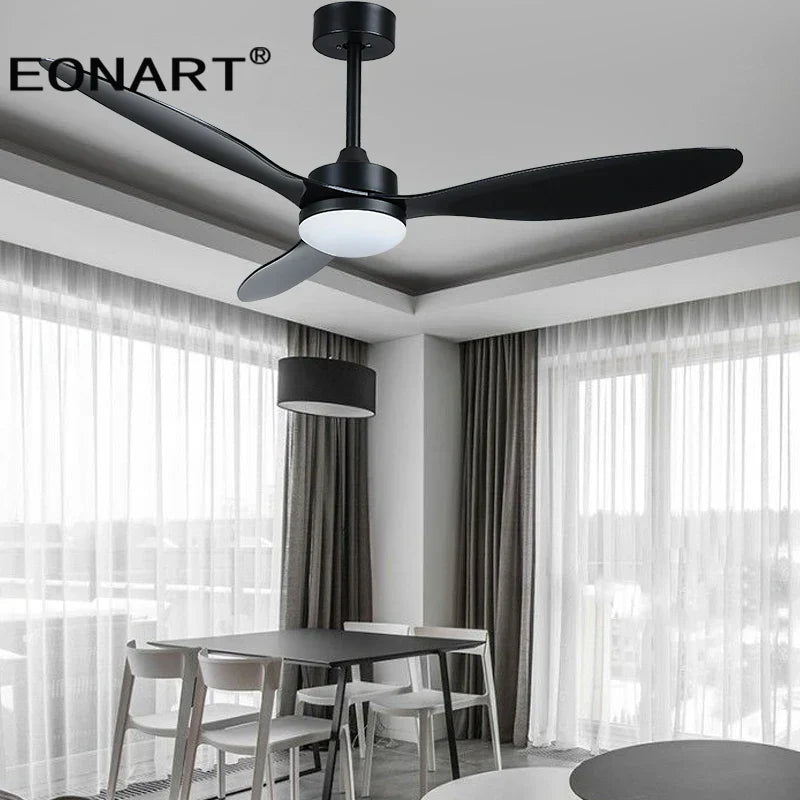 DecorBites™ 52" Fashion Plastic Blade Ceiling Fan with Lamp and Remote Control