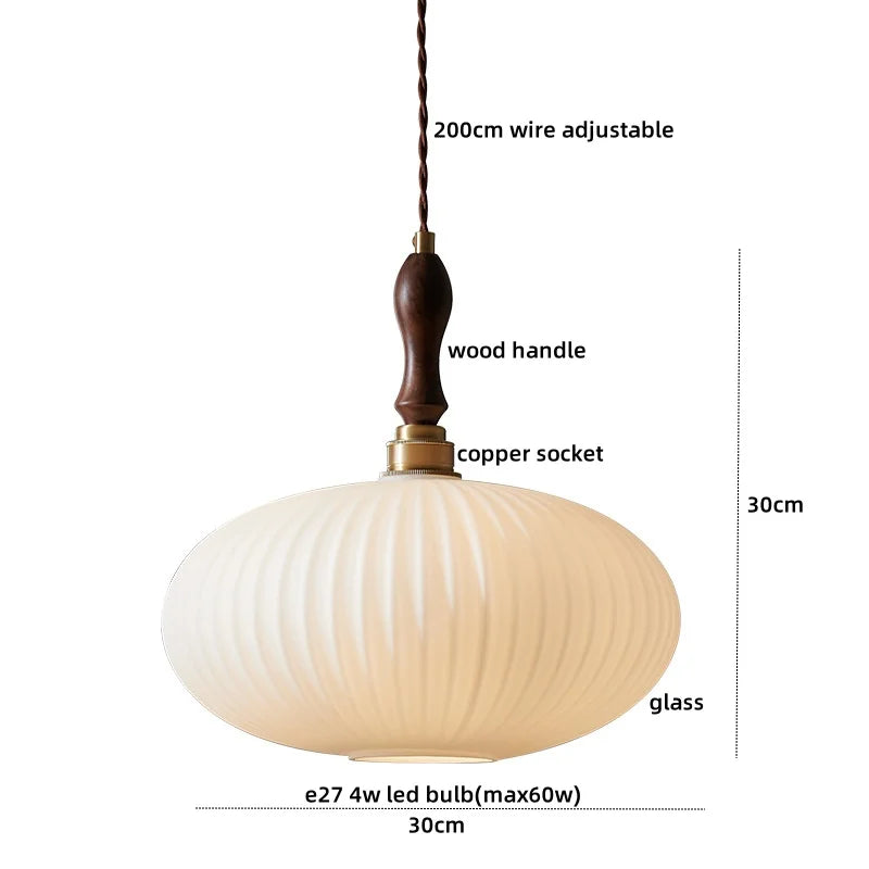 DecorBites™ LED Pendant Lamp Elegant Copper Glass Modern Style Hanging Light Fixtures