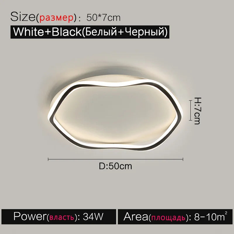 DecorBites™ Bedroom Ceiling Lamps: Modern LED, Master Bedroom Minimalist, Ins Style