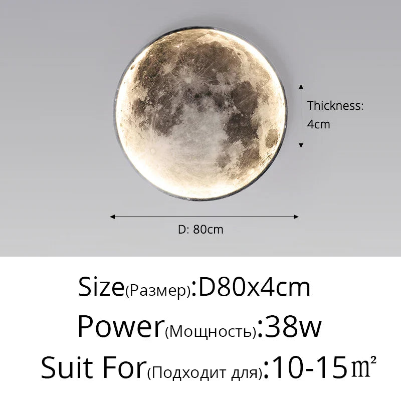 DecorBites™ Creative Moon Earth LED Wall Lamp for Modern Living Spaces