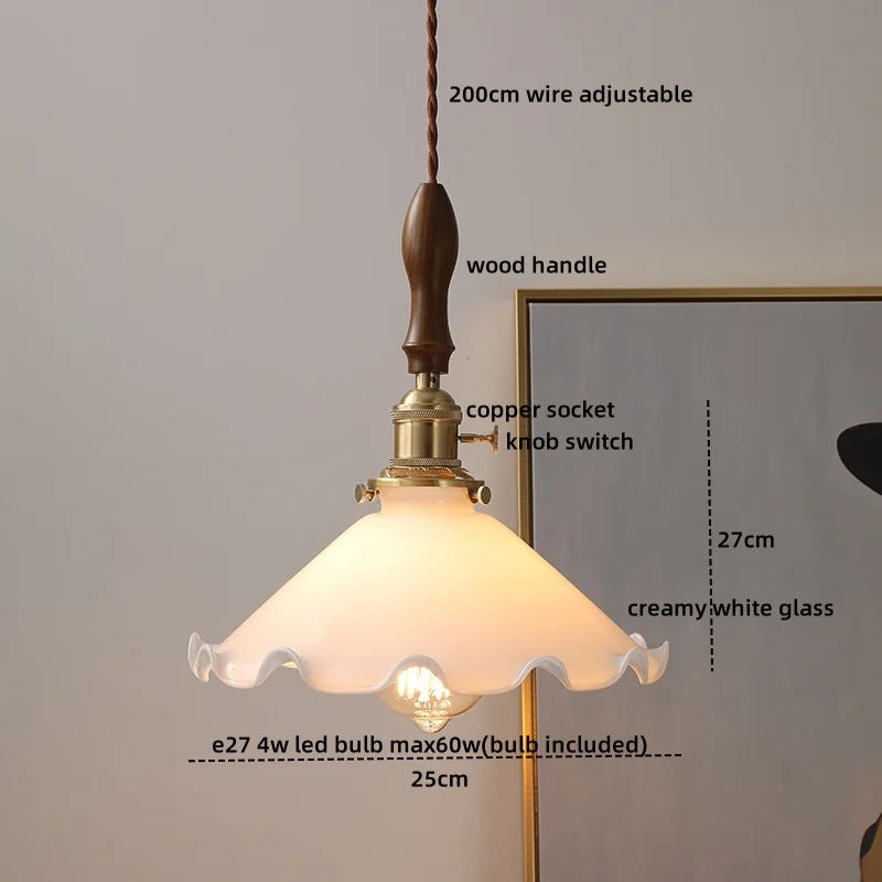 DecorBites™ Gray Glass LED Pendant Lamps, Nordic Modern Design for Bedroom, Living Room Lighting Fixtures