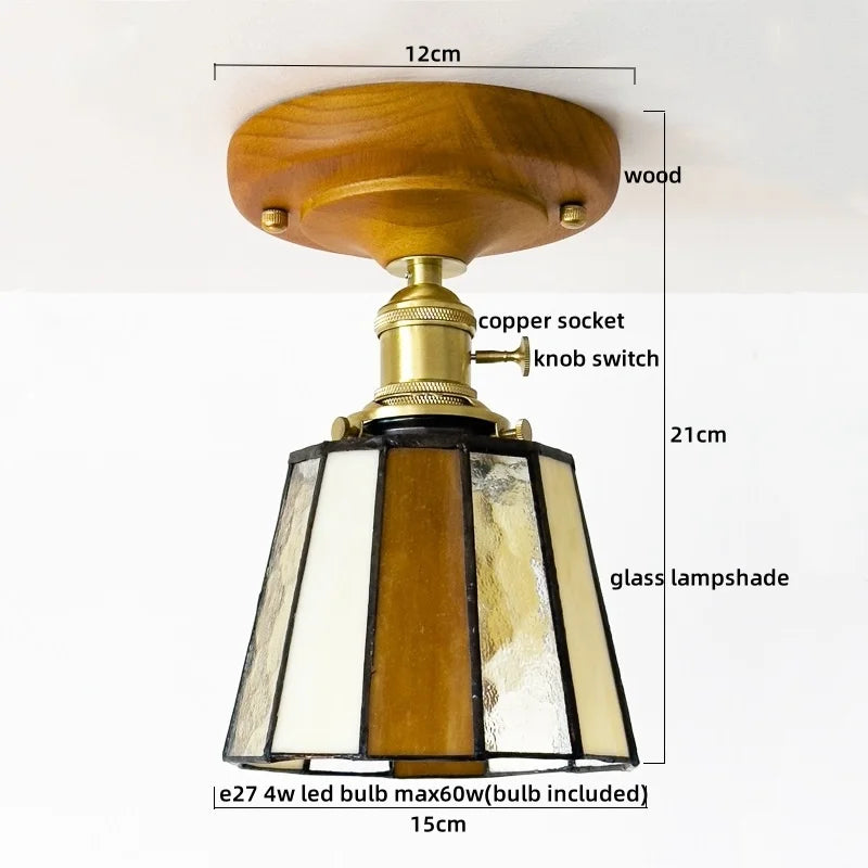 DecorBites™ Colorful Glass LED Ceiling Lamp Modern Style Light Fixture