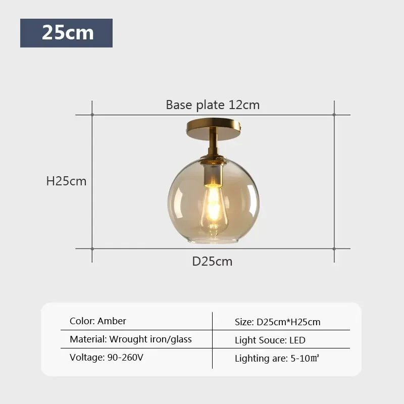 DecorBites™ LED Glass Ceiling Light Chandeliers for Modern Living Spaces