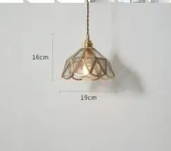 DecorBites™ Blue Glass Pendant Lights for Bedroom Dinning Living Room