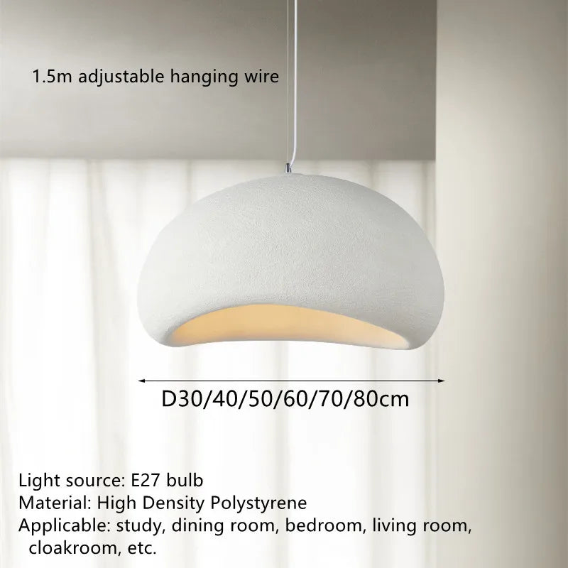 DecorBites™ Handmade Wabi Sabi LED Chandelier Modern Bedroom Lighting Pendant Lamp
