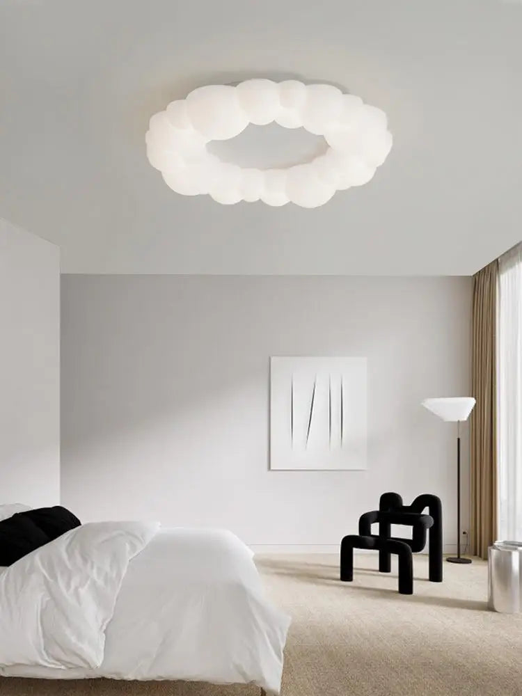 DecorBites™ Cloud Living Room Ceiling Lamp Bedroom Light Simple Restaurant Designer Atmospheric Cream Wind