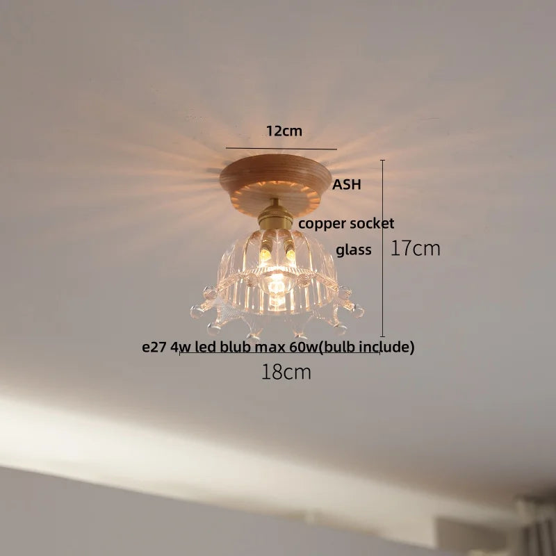 DecorBites™ Blue Hollow-out Ceramic LED Ceiling Lamp