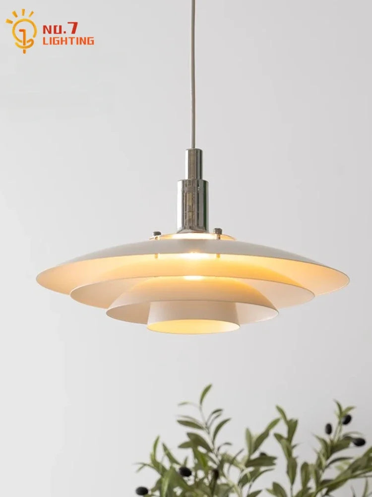 DecorBites™ Bauhaus Flying Saucer Pendant Light LED E27 Black/White Office Restaurant Bar