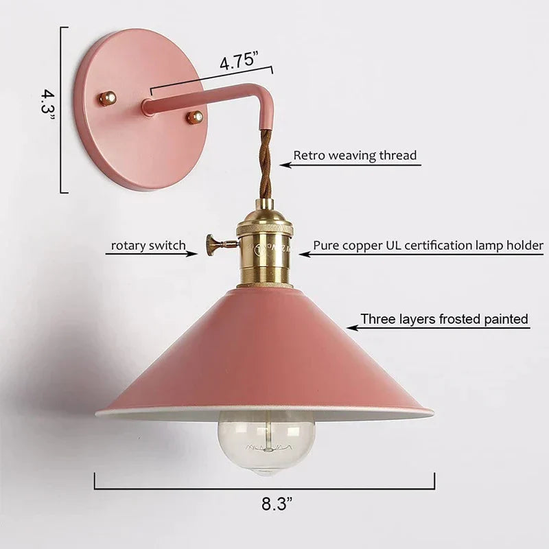DecorBites™ LED Iron art Wall Light Modern Decor for Home, Restaurant, Cafe, Bedroom
