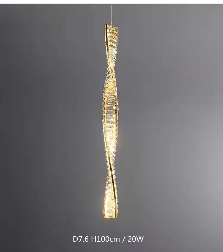 DecorBites™ Gold Steel LED Pendant Lights - Luxury Dimmable Suspend Lamp