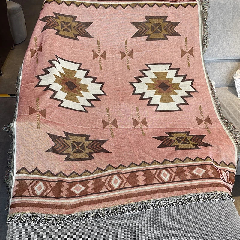 DecorBites™ Bohemian Knit Throw Blanket