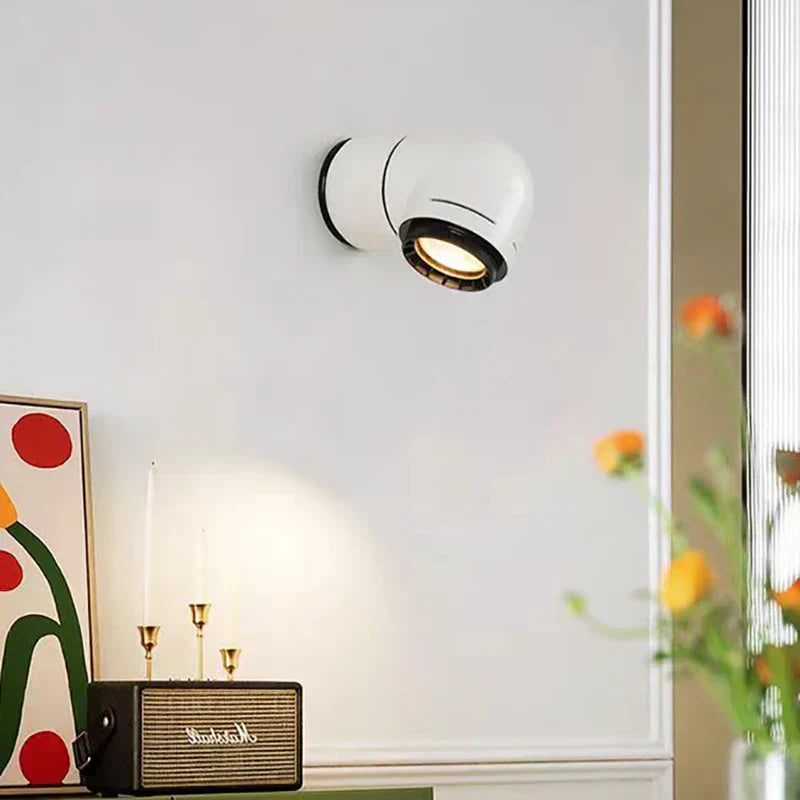 DecorBites™ LED Wall Light White Red PVC 4000K Modern Sconce for Bedroom Living Room