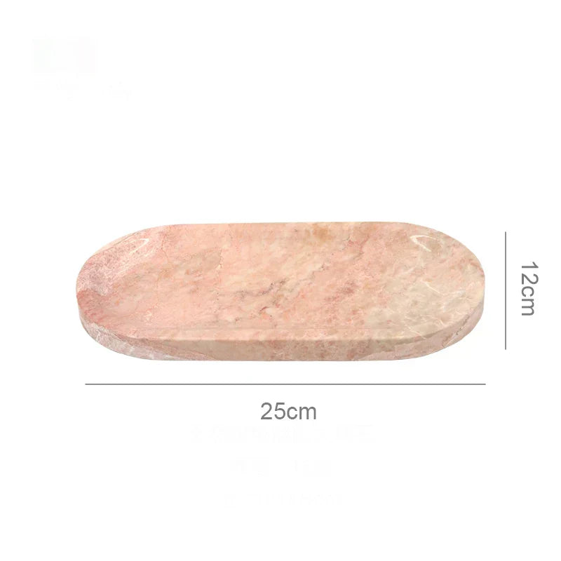 DecorBites™ Calacatta Marble Vanity Tray for Perfume Candles Jewelry Luxury Home Decor