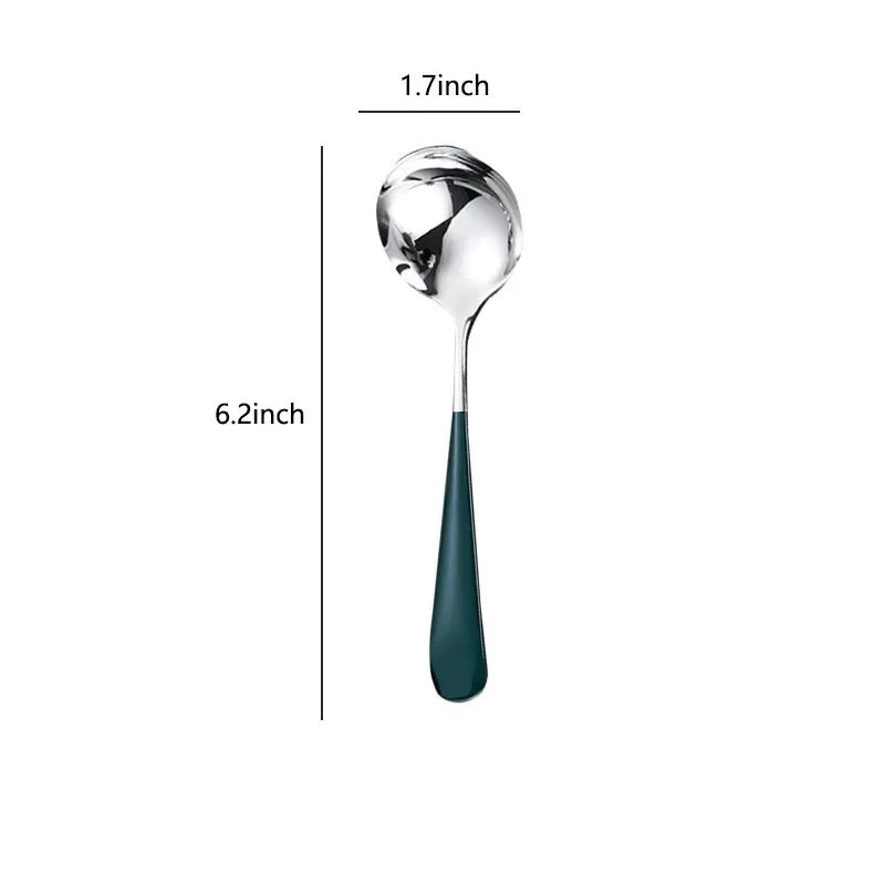 DecorBites™ 304 Stainless Steel Small Gravy Ladle - 21cm/8.1inch | Dishwasher Safe Sauce Spoon