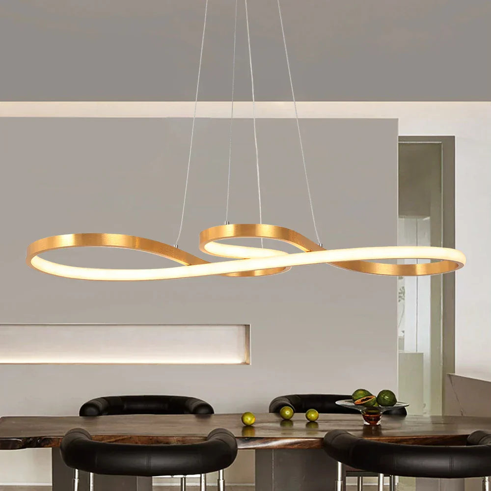 DecorBites™ Acrylic Chandelier LED Ceiling Light Minimalist Design for Dining Room