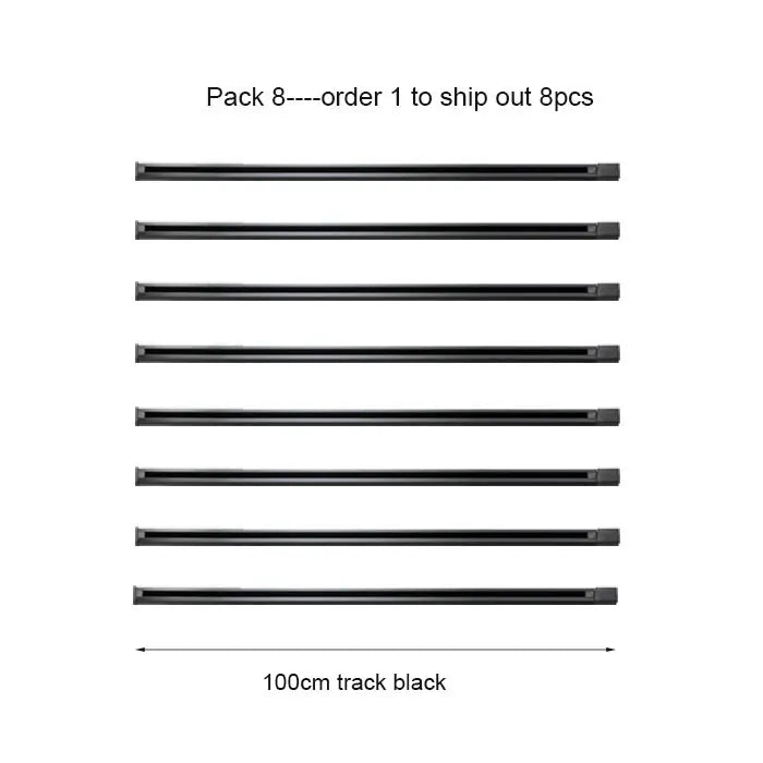 DecorBites™ Aluminum Track Rails for LED Spotlights with T-L Connector