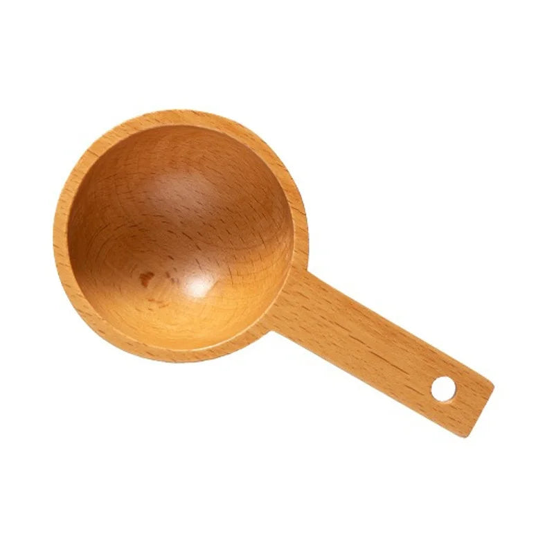DecorBites™ Beech Wood Tablespoon Coffee Scoop for Beans, Powder, Spices