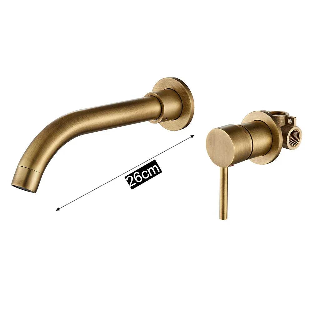 DecorBites™ Brass Bathroom Faucet Set - Kitchen Mixer Tap and Shower Combo