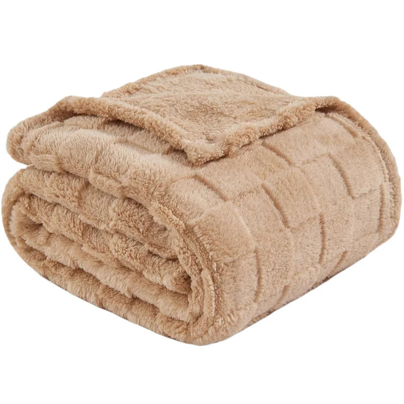 DecorBites™ Cozy Fluffy Blanket for Sofa, Chair & Outdoor - Soft & Warm Blanket