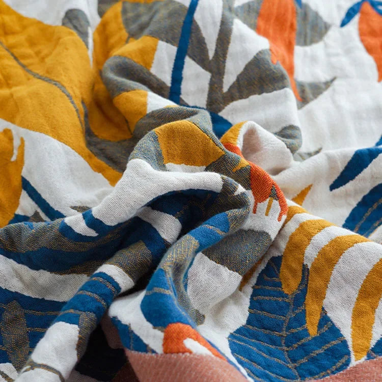 DecorBites™ Cotton Throw Blanket - King Size, Soft & Breathable