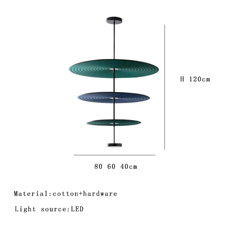 DecorBites™ Cotton Round Pendant Lights for Modern Minimalist Home Decor