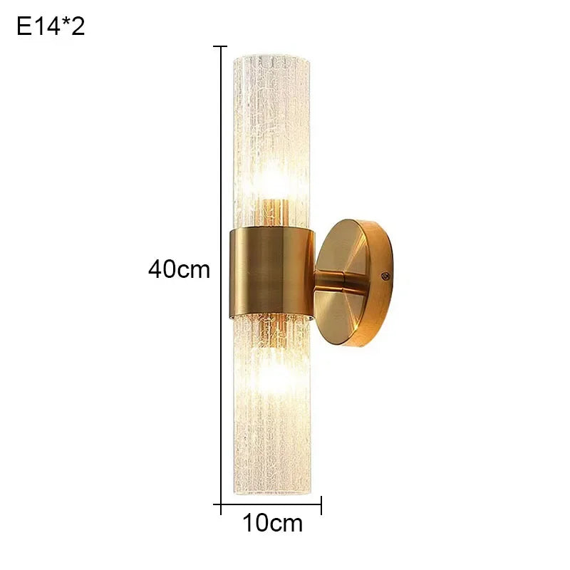 DecorBites™ Crystal LED Wall Lamp for Bedroom Living Room Indoor Lighting