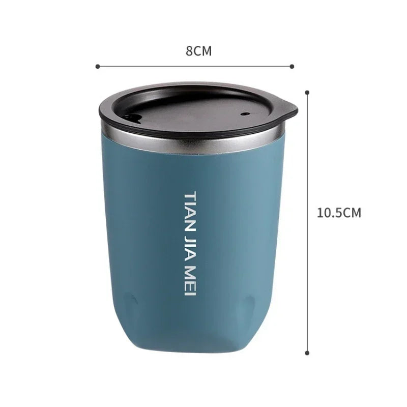 DecorBites™ 300ml Stainless Steel Vacuum Flask Thermal Travel Mug Cup