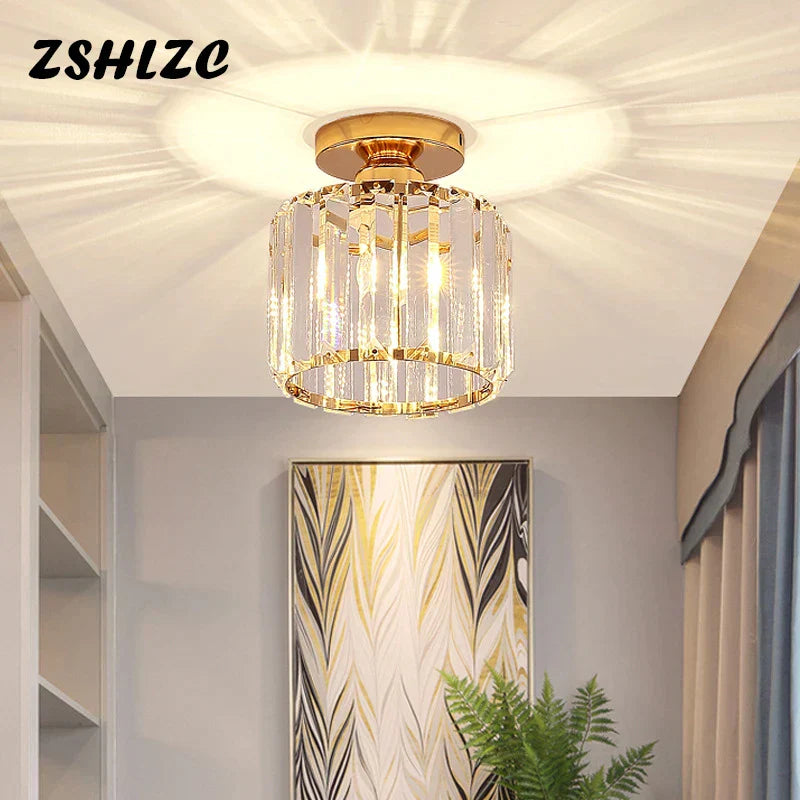 DecorBites™ Crystal LED Chandelier Ceiling Light for Home Decor & Lighting in Various Rooms