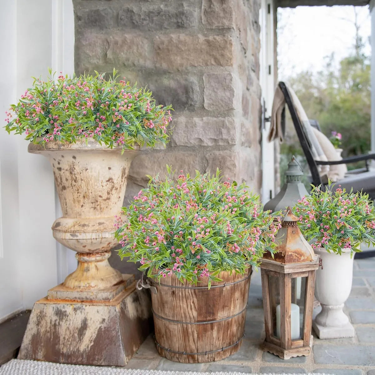 DecorBites™ Babysbreath Lover Fruit Artificial Plant Bonsai for Home Garden and Events