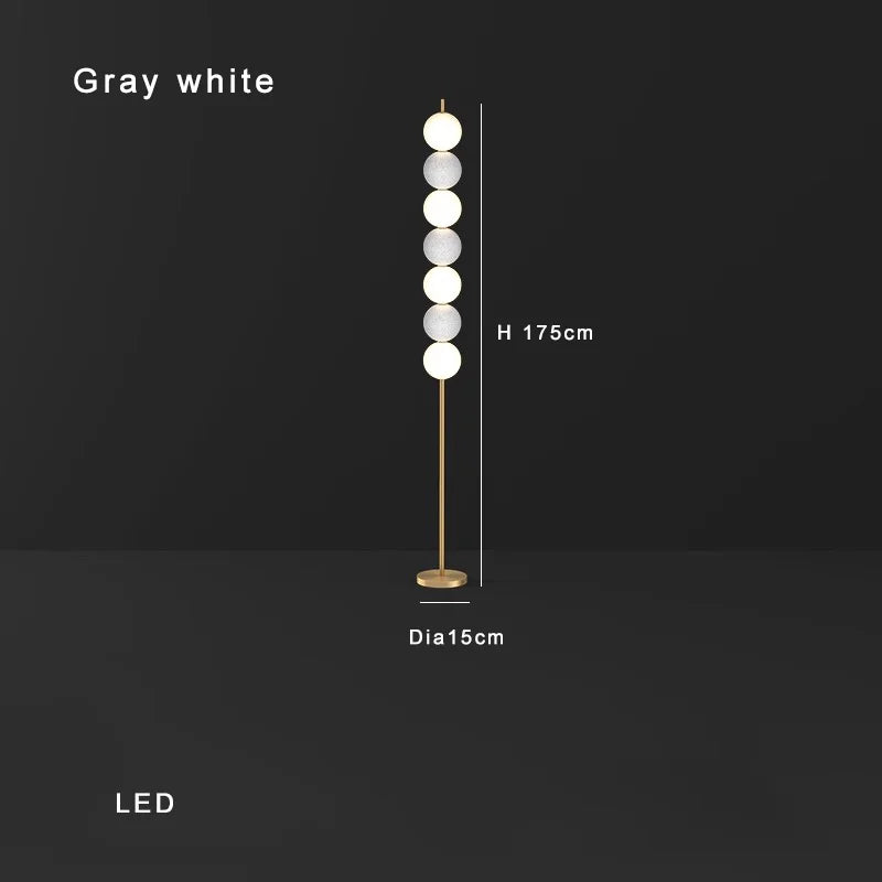 DecorBites™ Brass Floor Lamp for Living Room & Bedside Decor