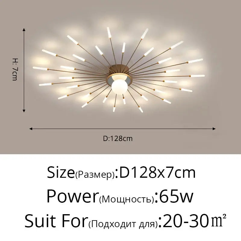 DecorBites™ LED Chandelier Lights - Modern Indoor Lighting for Living Room, Kids Room, Bedroom