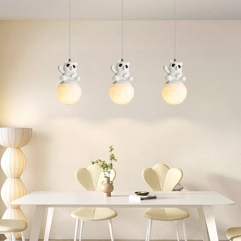 DecorBites™ Bear Bedroom Wall Lamp: Modern Chandelier for Living Room, Study & Dining Room