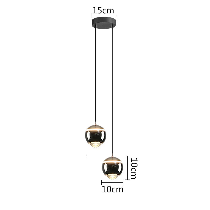DecorBites™ Ball Pendant Lights for Bedroom, Dining Room, and Kitchen Island