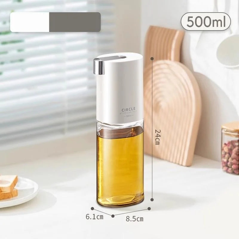 DecorBites™ Automatic Glass Oil Pot Seasoning Bottle - Kitchen Cooking Vinegar Dispenser