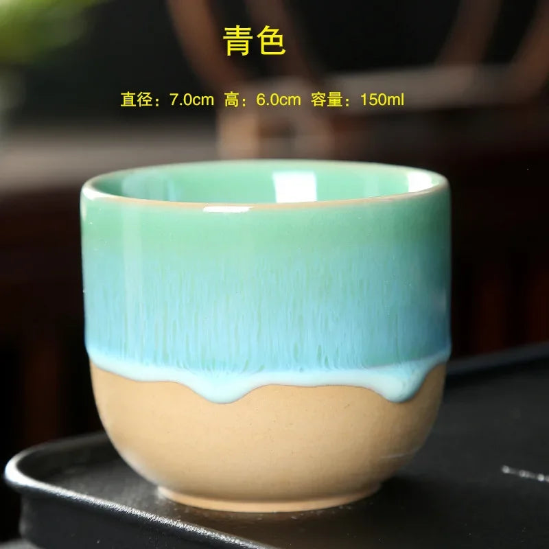 DecorBites™ Ceramic Kung Fu Tea Cup Set - Exquisite Porcelain Drinkware Mug for Gift