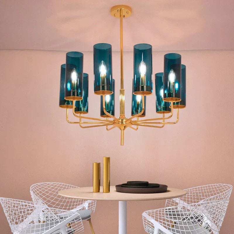 DecorBites™ American Lustre Glass Chandelier LED Pendant Light Fixture